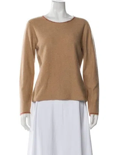 Pre-owned Brunello Cucinelli Cashmere Scoop Neck Sweater In Neutral