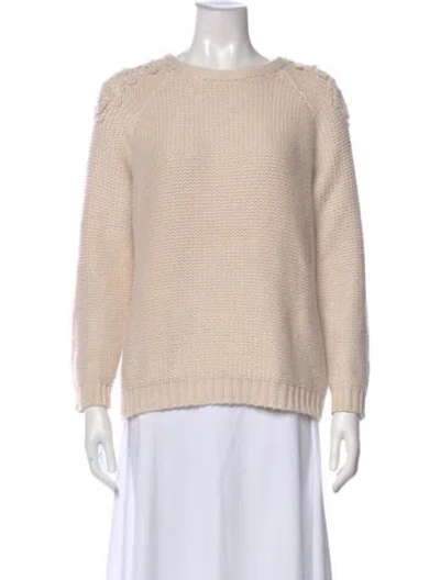 Pre-owned Brunello Cucinelli Cashmere Scoop Neck Sweater In Neutral