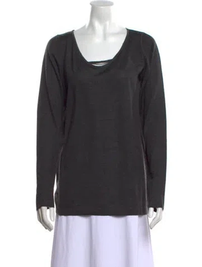 Pre-owned Brunello Cucinelli Cashmere Scoop Neck Sweater W/ Tags In Gray