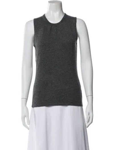 Pre-owned Brunello Cucinelli Cashmere Scoop Neck Sweater In White