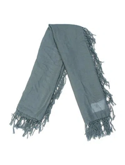 Pre-owned Brunello Cucinelli Cashmere Shawl In Blue