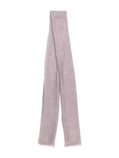 Pre-owned Brunello Cucinelli Cashmere Shawl In Purple