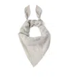 Brunello Cucinelli Cashmere Shiny Scarf In Gray