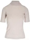Brunello Cucinelli Pullover Aus Kaschmir-seidengemisch In Nude
