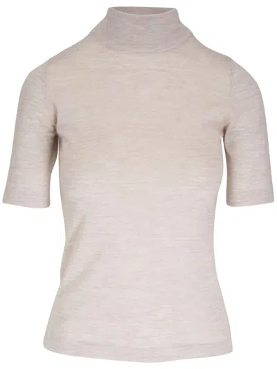 Brunello Cucinelli Pullover Aus Kaschmir-seidengemisch In Nude