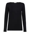 Brunello Cucinelli Cashmere-silk-blend Sweater In Black