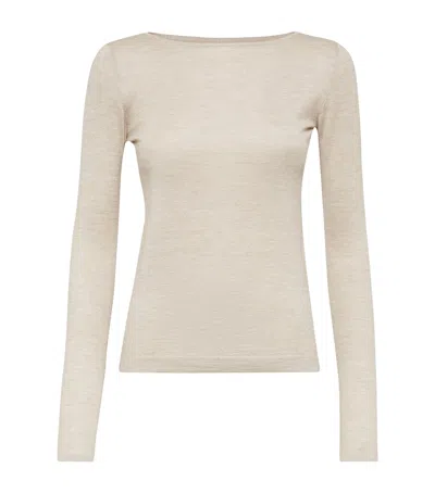 BRUNELLO CUCINELLI CASHMERE-SILK-BLEND SWEATER