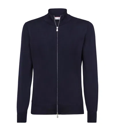 BRUNELLO CUCINELLI CASHMERE-SILK CARDIGAN