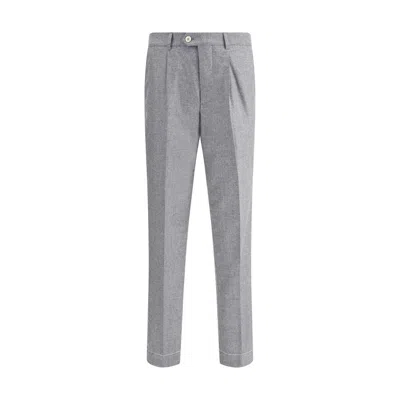 BRUNELLO CUCINELLI CASHMERE-SILK FLANNEL PANTS