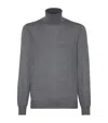 Brunello Cucinelli Cashmere And Silk Lightweight Sweater In Gray