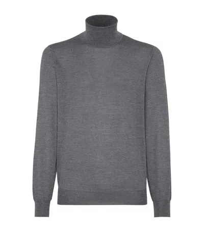 BRUNELLO CUCINELLI CASHMERE-SILK ROLLNECK SWEATER