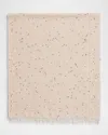 Brunello Cucinelli Cashmere Silk Scarf With Paillette Details In Oyster