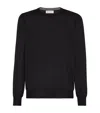 Brunello Cucinelli Long-sleeved Cashmere Polo In Black
