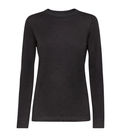 Brunello Cucinelli Cashmere-silk Sweater In Black