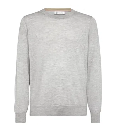 BRUNELLO CUCINELLI CASHMERE-SILK SWEATER