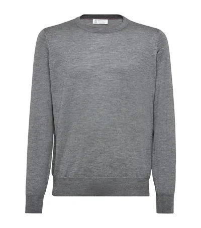 BRUNELLO CUCINELLI CASHMERE-SILK SWEATER
