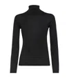 Brunello Cucinelli Cashmere-silk Turtleneck Sweater In Black