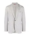 Brunello Cucinelli Single-breasted Cashmere Blazer In White