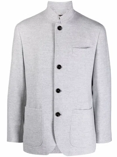 Brunello Cucinelli Cashmere Single-breasted Coat In White
