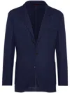 Brunello Cucinelli Single-breasted Cashmere Blazer In Blue
