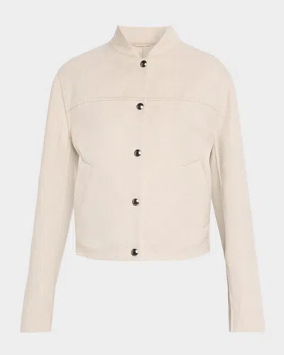Brunello Cucinelli Cashmere Single-breasted Overcoat In Pink