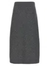 Brunello Cucinelli Longuette Midi Skirt In Stretch Cashmere