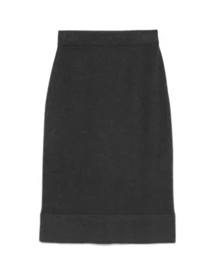 Brunello Cucinelli Cashmere Skirt In Black