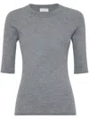 Brunello Cucinelli Sparkling Cashmere Sweater In Gray