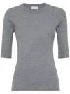 Brunello Cucinelli Sparkling Cashmere Sweater In Gray