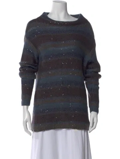 Pre-owned Brunello Cucinelli Cashmere Striped Sweater