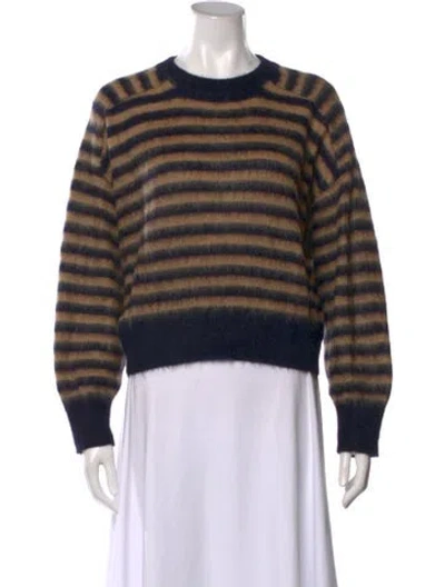 Pre-owned Brunello Cucinelli Cashmere Striped Sweater In Blue