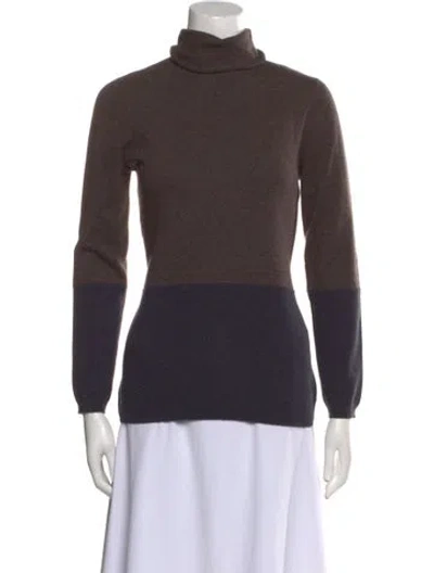 Pre-owned Brunello Cucinelli Cashmere Striped Sweater In Brown