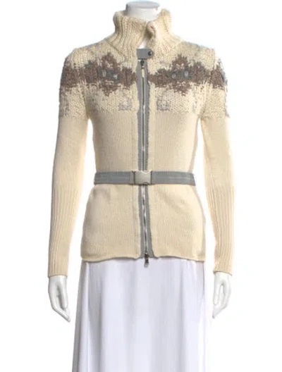 Pre-owned Brunello Cucinelli Cashmere Striped Sweater In Neutral
