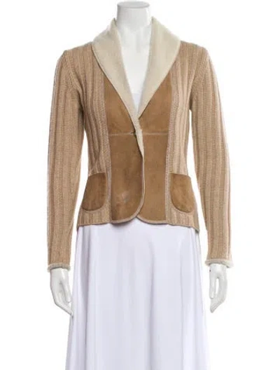 Pre-owned Brunello Cucinelli Cashmere Striped Sweater In Neutral