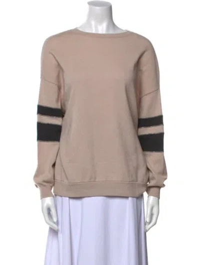 Pre-owned Brunello Cucinelli Cashmere Striped Sweater In Neutral