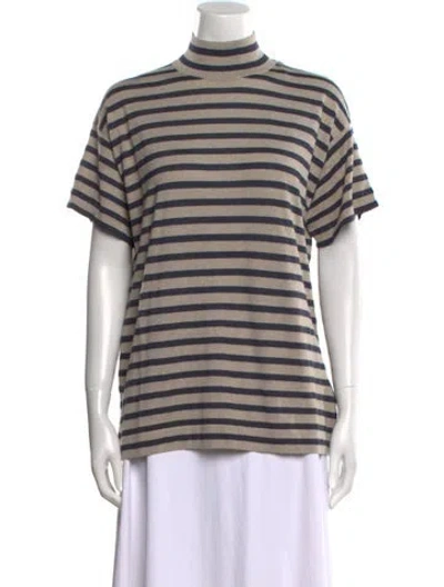 Pre-owned Brunello Cucinelli Cashmere Striped T-shirt