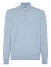 Brunello Cucinelli Cashmere Sweater In Blue