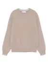 Brunello Cucinelli Cashmere Sweater In Neutral