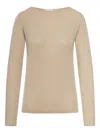 Brunello Cucinelli Long-sleeved Crewneck Jumper In Neutral