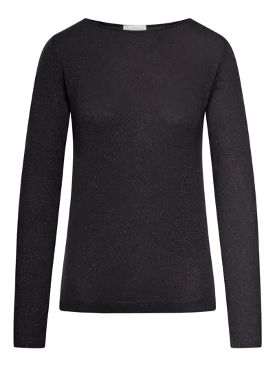 Brunello Cucinelli Cashmere Sweater In Black