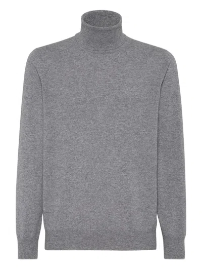 Brunello Cucinelli Cashmere Sweater In Gray