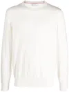 Brunello Cucinelli Crew-neck Knitted Cashmere Jumper In White