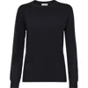 Brunello Cucinelli Long-sleeved Cashmere-knit Top In Black