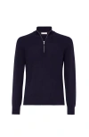 Brunello Cucinelli Ribbed Collar High Neck Sweater