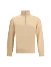 Brunello Cucinelli Cashmere Sweater In Neutral