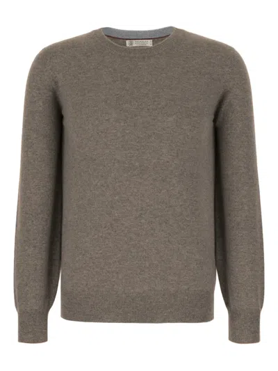 Brunello Cucinelli Cashmere Sweater In Brown