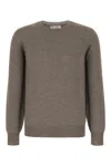 Brunello Cucinelli Crew Neck Knitwear Sweater In Brown