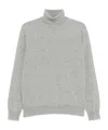 Brunello Cucinelli Cashmere Turtle-neck Sweater In Gray