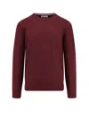 Brunello Cucinelli Cashmere Sweater In Burgundy