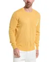 Brunello Cucinelli Man Sweater Ocher Size 46 Cashmere